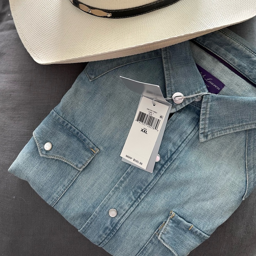 Ralph Lauren Light Blue Denim button down